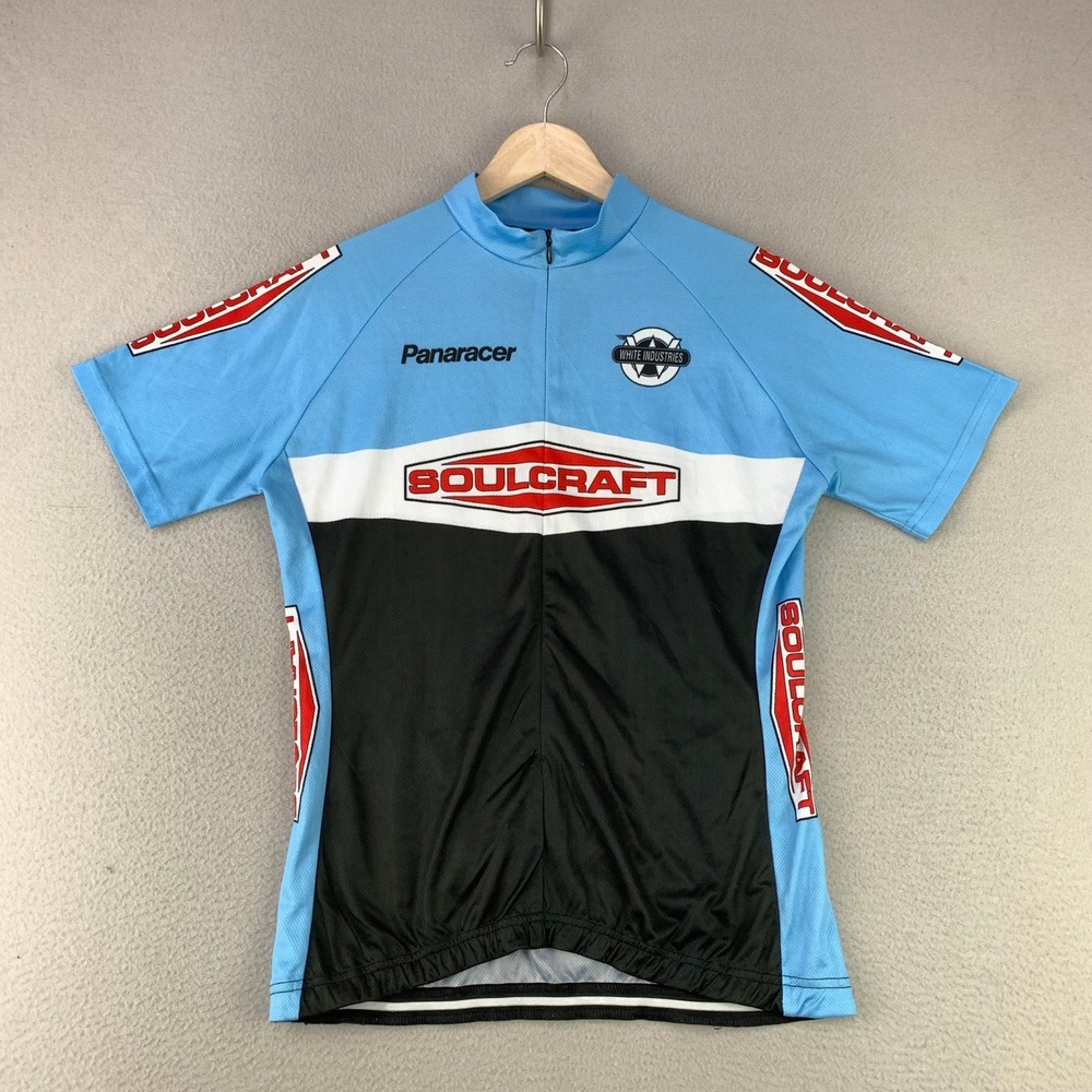 VICCI Soulcraft Cycling Jersey Women M Blue Soulcraft Panaracer Short Sleeve Top